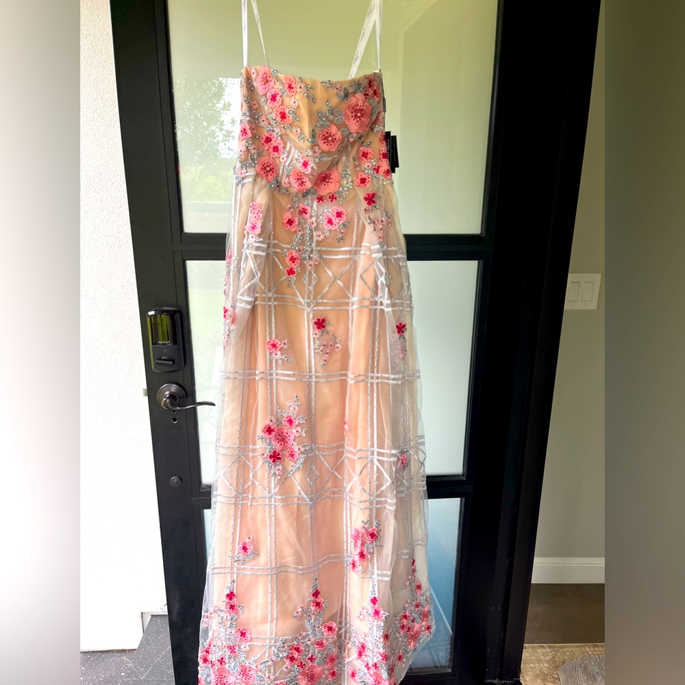 Andrea & Leo long floral dress in size 6, perfect for prom or any formal event